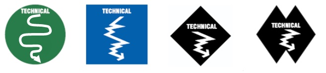 mountain biking Technical Freeride Trails sign